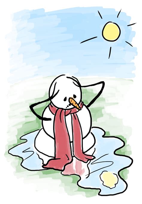 Melting Snowman Sketch – Karen B. Jones