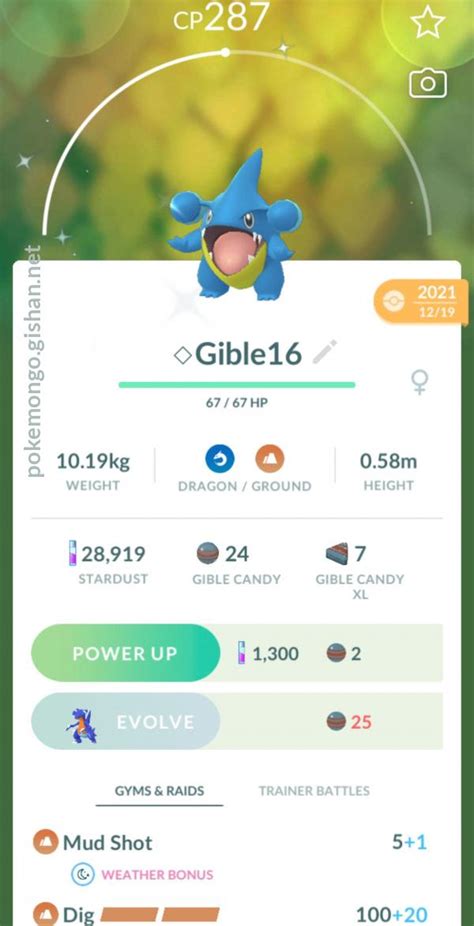 Shiny Gible - Pokemon Go