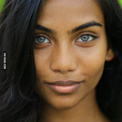 More pictures of the Maldivian aqua blue eyes girl - 9GAG