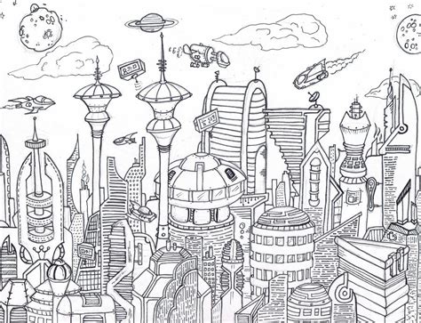 Future City Skyline by WforWumbo on DeviantArt