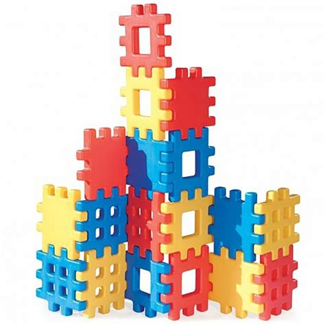 Big Waffle Blocks (3L) (36cmX5cmX36cm) - Toys&Me