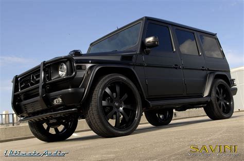 Matte Black Mercedes G-Wagon on Savini SV-28s wheels | Mercedes-Benz Forum