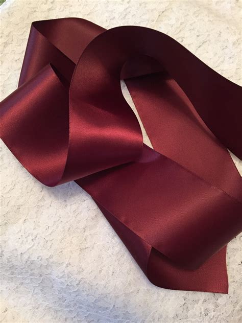 Burgundy Satin Ribbon/Maroon Satin Ribbon/Satin