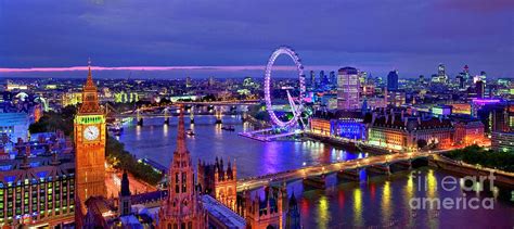 London Skyline at Night Photograph by Pawel Libera - Fine Art America