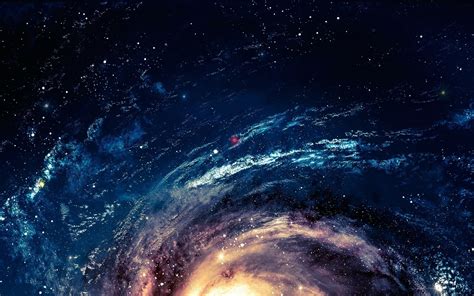 Galactic Vortex: Sci-Fi HD Wallpaper