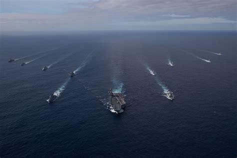 Navy’s newest aircraft carrier joins allies for exercise Silent Wolverine > United States Navy ...