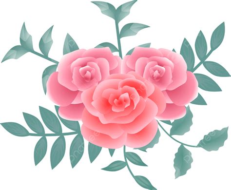 Pink Flower Bouquet Vector PNG Images, Pink Flower Bouquet In Vector Drawing, Pink Flower ...