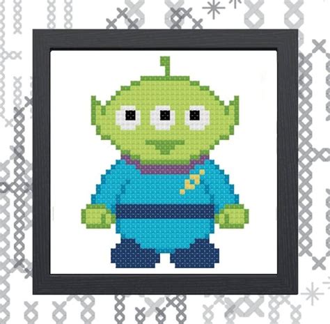 Toy Story Alien Inspired Pixel People Cross Stitch PATTERN | Etsy