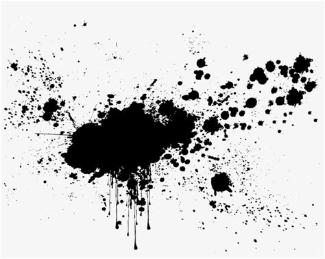 Black Paint - Paint Splash Black And White Transparent PNG - 1080x810 - Free Download on NicePNG