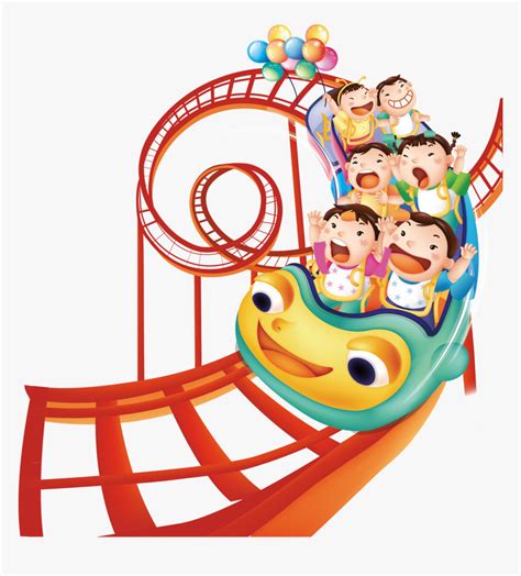 Kids On Roller Coaster Clip Art