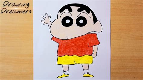 How to draw ShinChan step by step || Color Drawing Shin-Chan Nohara yo yo - YouTube