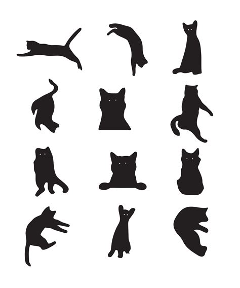 Cat Silhouette Vector Bundle 26305212 Vector Art at Vecteezy