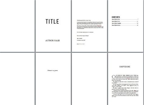 Free Book Template Word Download The Correct Page Size Template You Want To Use: - Printable ...