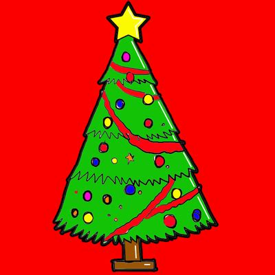 Steps to Drawing a Cartoon Christmas Tree Lesson for the Holidays – How to Draw Step by Step ...