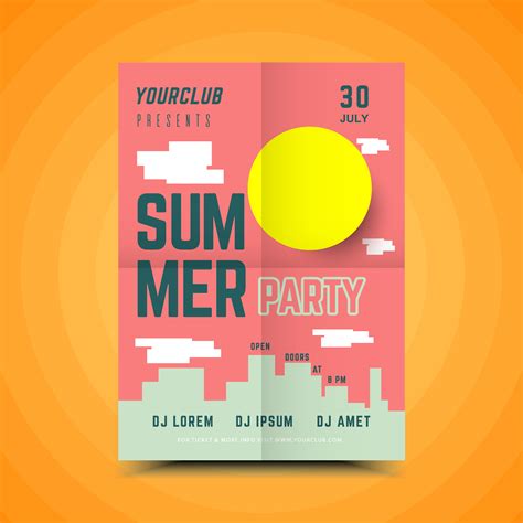 Summer Block Party Poster 664782 Vector Art at Vecteezy