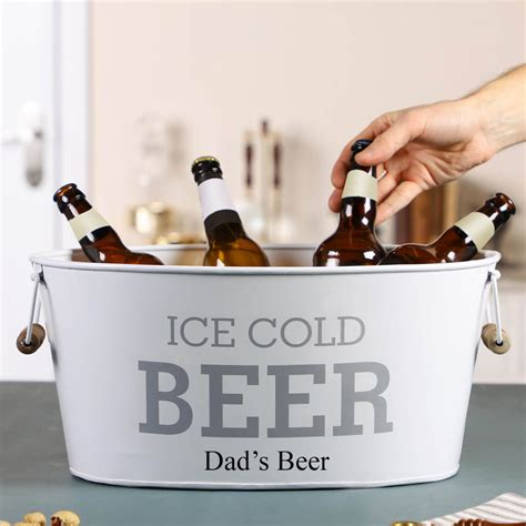 Personalised Ice Cold Beer Bottle Cooler Bucket By Dibor | notonthehighstreet.com