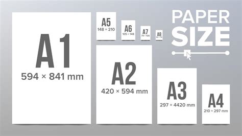 Paper Sizes Vector. Paper Size Standards. Isolated Illustration 17352842 Vector Art at Vecteezy