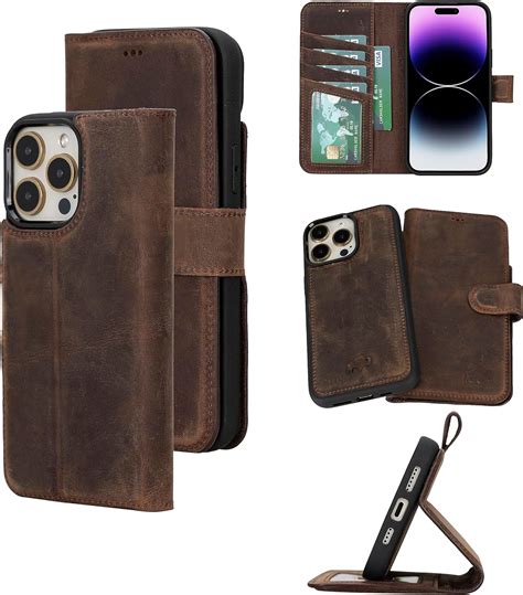 Amazon.com: BLACKBROOK iPhone 15 Pro Wallet & Case Set - (2 in 1) Carter Full Grain Leather ...