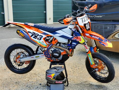 Ktm 500 Exc Supermoto Conversion - 2016 KTM 500 EXC Six Days Supermoto full walk around ...