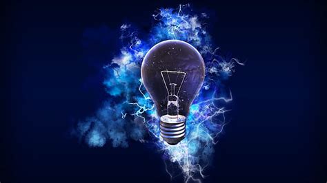 HD wallpaper: lightbulb, blue, energy, lighting | Wallpaper Flare