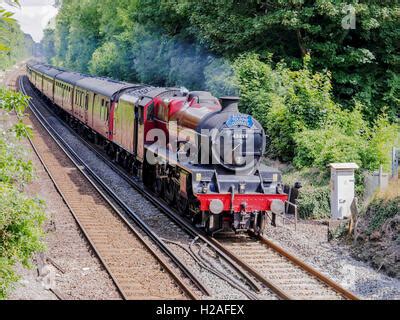 LMS Jubilee Class 45699 Galatea a special charter steam train north of Carlisle Railway Station ...