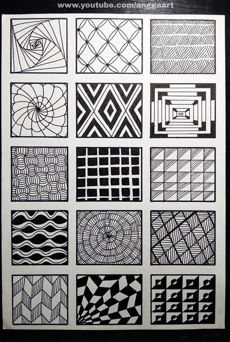 Zentangle Patterns Simple