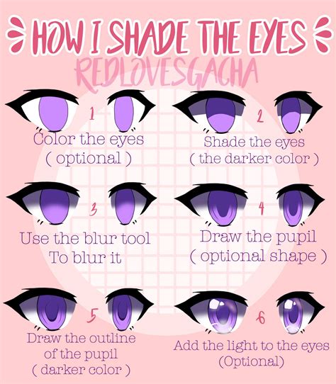 Eyes shading tutorial !! | Gacha-Life Amino