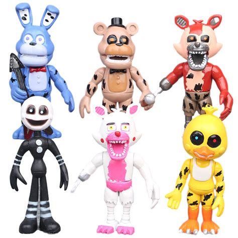 Pudcoco 6Pcs A Set Fnaf Five Nights At Freddys 10Cm Action Figures Children Toys Gift - Walmart.com