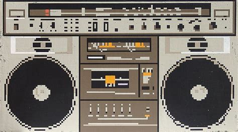 Boombox | Boombox, Pixel art, Pixel