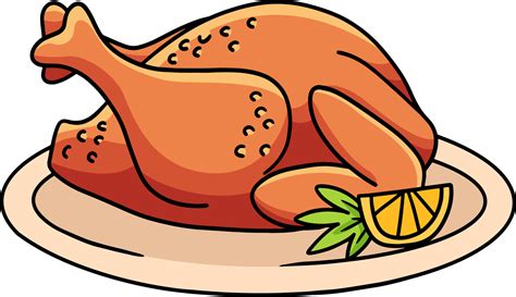 Thanksgiving Dinner Turkey Meal Cartoon Clipart 8944157 Vector Art at Vecteezy