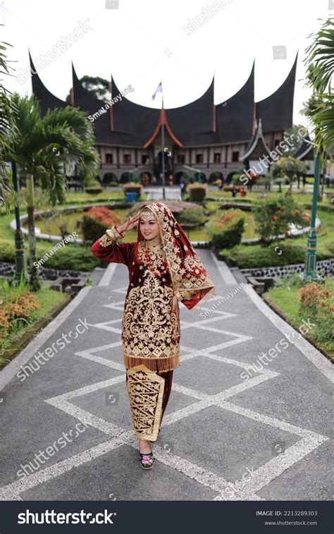 Beautiful Girl Wearing Minangkabau Traditional Clothes Stock Photo ...