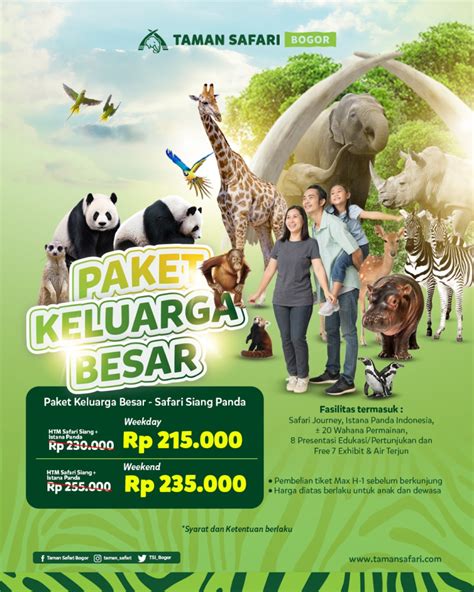 Buruan Booking, Gebyar Promo Tiket Taman Safari Spesial Paket Keluarga Besar, Segini Harganya!