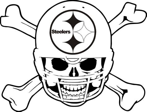 Coloring Pages Steelers Logo images