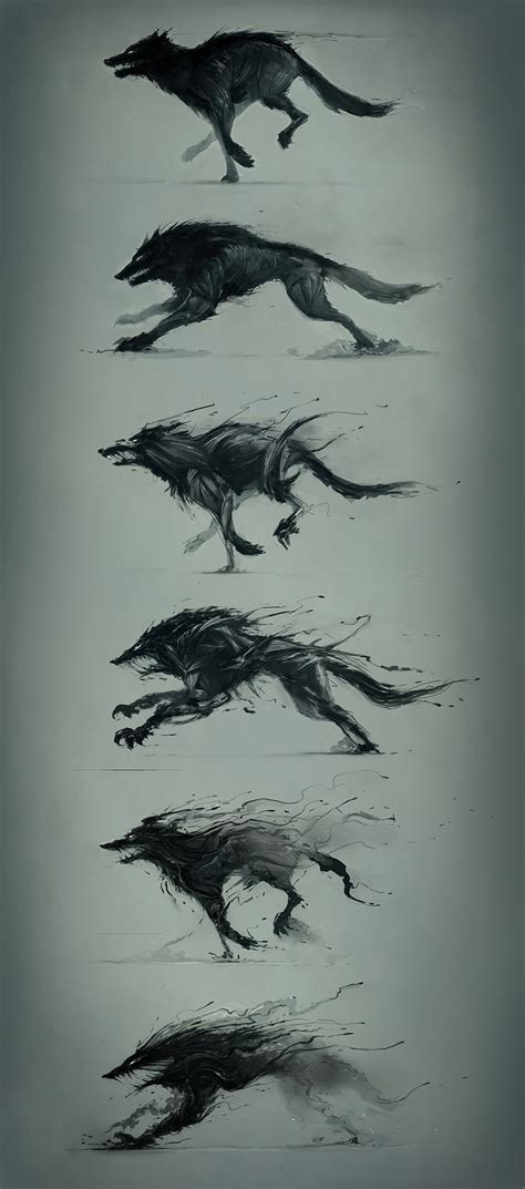 Shadow Wolf | Fantasy art, Artwork, Creature art