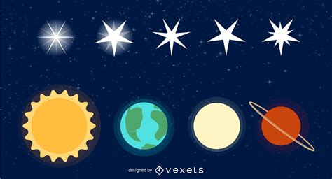 Free Stars And Galaxy Vector Pack Vector Download