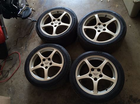 C5 Corvette 50th Anniversary Wheel/tires 18/17 $800 INCLUDES SHIPPING ...