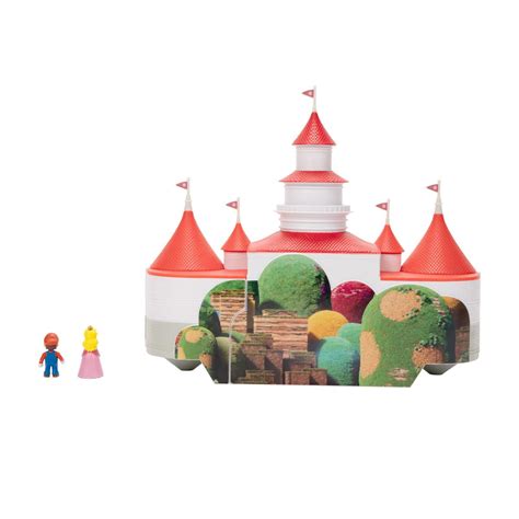 The Super Mario Bros. Movie Mini-World Deluxe Princess Peach Castle Playset