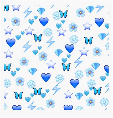 Aesthetic Blue Butterfly Emoji Wallpaper Largest Wallpaper Portal ...