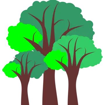 Simple Triple Design Of Green Tree Vector, Green Tree, Design Tree, Simple Tree PNG and Vector ...