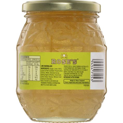 Rose's Lime Marmalade Jam 500g | Woolworths