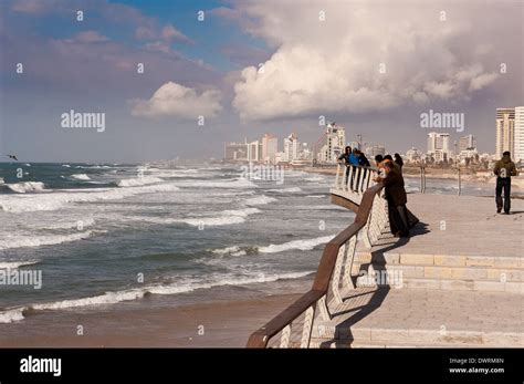 Beach front Tel Aviv from Jaffa Stock Photo - Alamy