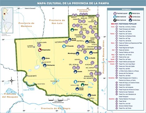 Cultural map of the Province of La Pampa | Gifex