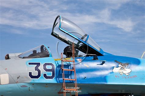 Ukrainian Air Force Su-27 Flanker cockpit. | Stocktrek Images