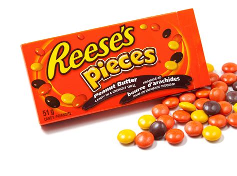 Open Box of Reese's Pieces Peanut Butter Candy - Convenience & Impulse Retailing