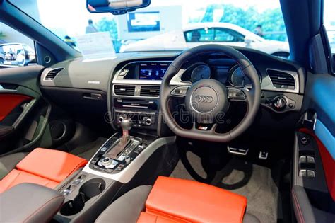 Interior of Audi S5 Cabriolet at Audi Centre Singapore Editorial Stock Photo - Image of ...