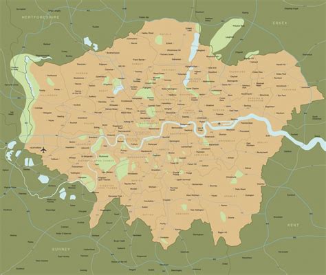 Printable Map Of London Boroughs - Free Printable Maps