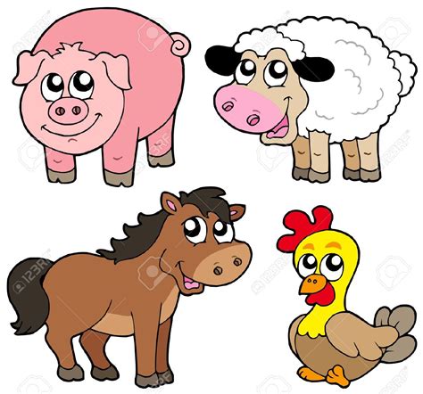 FARM ANIMALS CARTOON CLIPART - 159px Image #7