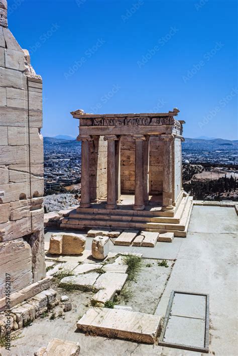 Temple of Athena Nike on the Acropolis of Athens Stock Photo | Adobe Stock