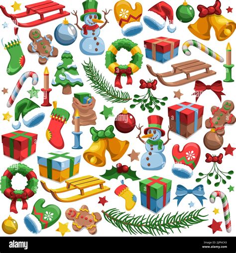 Christmas yuletide Themed Vector Ornaments Mega Pack Collection Stock Vector Image & Art - Alamy