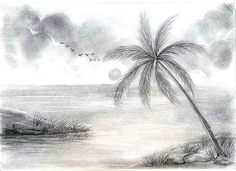 Pencil Sketch Landscape at PaintingValley.com | Explore collection of Pencil Sketch Landscape